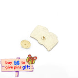 Cat Skull Book Pins Metal Enamel Pin Set
