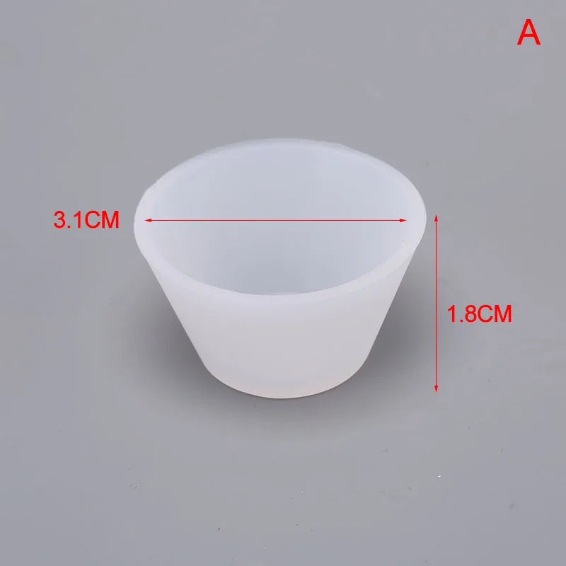 5pcs Silicone Mold Cup Dispenser Epoxy Resin Jewelry Making DIY Tools