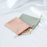 5pcs Silk Velvet Jewelry Bag Satin Drawstring Organizer Gift Wedding Christmas