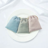 5pcs Silk Velvet Jewelry Bag Satin Drawstring Organizer Gift Wedding Christmas