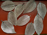 5pcs Silver Leaf Charms Pendants Necklace Earrings Bracelet Findings