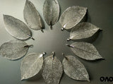 5pcs Silver Leaf Charms Pendants Necklace Earrings Bracelet Findings