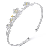 Originality Plum Blossom Open Bracelet Bangle For Women Hand Accessories