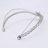 5pcs Silver/Gold Bride Crown Hoop Headband DIY Wedding Jewelry Finding Base