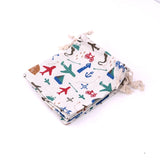 5 Small Cotton Bags 14*16cm Wedding Party Favor Drawstring Gift Bag Pouches