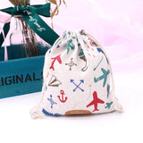 5 Small Cotton Bags 14*16cm Wedding Party Favor Drawstring Gift Bag Pouches