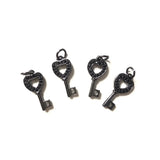 5pcs Small Key Charm for Bracelet Necklace Making Craft Jewelry Bulk