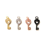 5pcs Small Key Charm for Bracelet Necklace Making Craft Jewelry Bulk