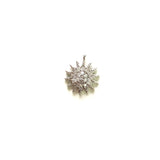 5pcs Small Sun Micro Pave Charms for Jewelry Making