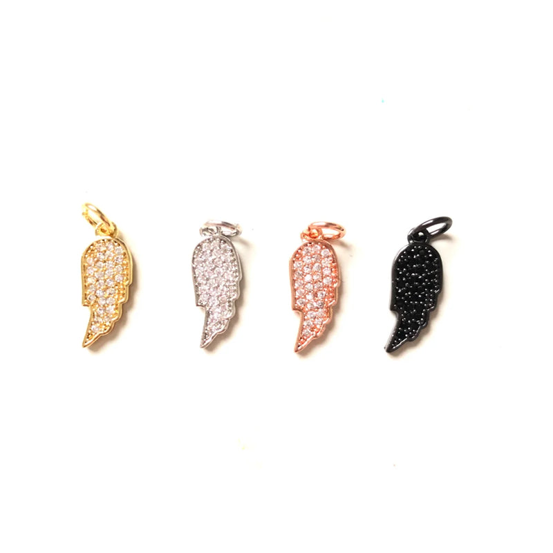 5pcs Small Size Wings Charms Pendant for Women Bracelet Girl Necklace