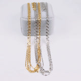 5pcs Stainless Steel Lips Chain Link DIY Necklace Pendant Jewelry