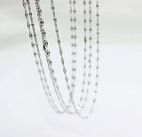 5pcs Stainless Steel Lips Chain Link DIY Necklace Pendant Jewelry