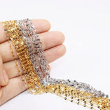 5pcs Stainless Steel Lips Chain Link DIY Necklace Pendant Jewelry