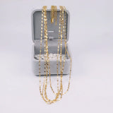 5pcs Stainless Steel Lips Chain Link DIY Necklace Pendant Jewelry