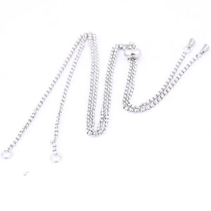5pcs Stainless Steel Adjustable Necklace Chains 2mm Wide