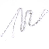 5pcs Stainless Steel Adjustable Necklace Chains 2mm Wide