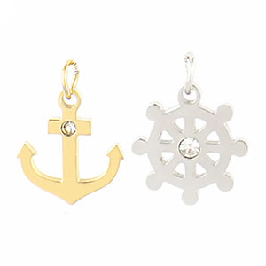 5pcs Stainless Steel Anchor Charms for Jewelry Making DIY