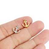 5pcs Stainless Steel Anchor Charms for Jewelry Making DIY