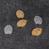 5pcs Stainless Steel Angel Pendant Charms for DIY Jewelry Making