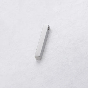 5pcs Stainless Steel Bar Pendant Blank 4x28mm