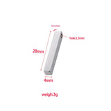 5pcs Stainless Steel Bar Pendant Blank 4x28mm