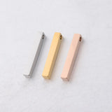 5pcs Stainless Steel Bar Pendant Blank 4x28mm