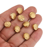 5pcs Stainless Steel Evil Eye Spacer Beads for Jewelry Making
