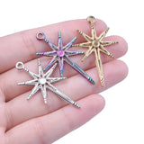5pcs Stainless Steel Star Pendant Charms DIY Jewelry Making Supplies