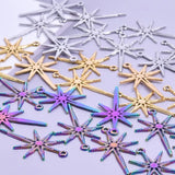 5pcs Stainless Steel Star Pendant Charms DIY Jewelry Making Supplies