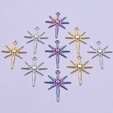5pcs Stainless Steel Star Pendant Charms DIY Jewelry Making Supplies
