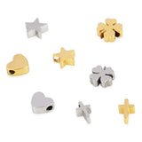 5pcs Stainless Steel Charms High Polished Pendant For DIY Bracelet Necklace
