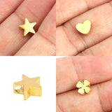 5pcs Stainless Steel Charms High Polished Pendant For DIY Bracelet Necklace