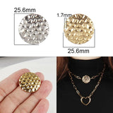 5pcs Stainless Steel Charms Big Heart Pendant DIY Jewelry Making
