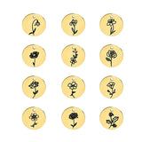 5pcs Stainless Steel Chokers with Flowers Charms, DIY Jewelry Making