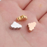 5pcs Stainless Steel Cloud Spacer Beads DIY Jewelry Making