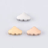 5pcs Stainless Steel Cloud Spacer Beads DIY Jewelry Making