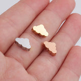 5pcs Stainless Steel Cloud Spacer Beads DIY Jewelry Making