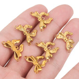 5pcs Stainless Steel Bow Connectors Charms for DIY Jewelry Making Accessories