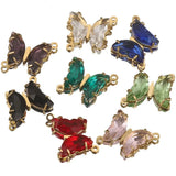 5pcs Stainless Steel Double Hole Butterfly Charms