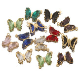 5pcs Stainless Steel Double Hole Butterfly Charms