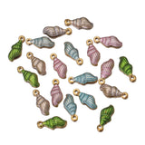 5pcs Stainless Steel Enamel Conch Sea Shell Charms Ocean Pendants