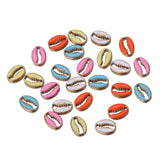5pcs Stainless Steel Enamel Conch Sea Shell Charms Ocean Pendants