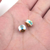 5pcs Stainless Steel Eye Beads Charms Loose Spacer Beads Jewelry Making DIY