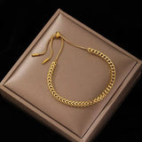 5pcs Stainless Steel Draw String Bracelets Party Jewelry