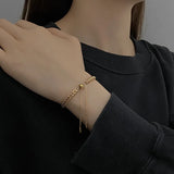 5pcs Stainless Steel Draw String Bracelets Party Jewelry