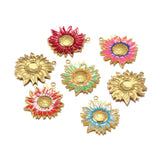 5pcs Stainless Steel Sun Flowers Charms for DIY Jewelry Making