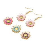 5pcs Stainless Steel Sun Flowers Charms for DIY Jewelry Making