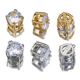 5pcs 8mm Zircon Crystal Charm Pendant Base for Jewelry Making DIY
