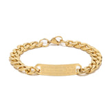 5pcs Stainless Steel Charm Bracelets 21.5cm Length Women Men DIY Jewelry Bangles