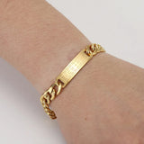 5pcs Stainless Steel Charm Bracelets 21.5cm Length Women Men DIY Jewelry Bangles